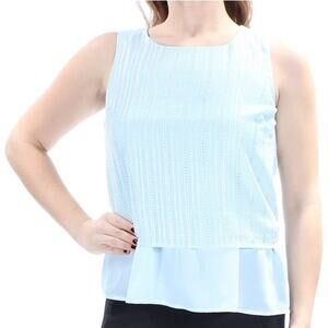 Maison Jules Womens Embroidered Keyhole Bl…